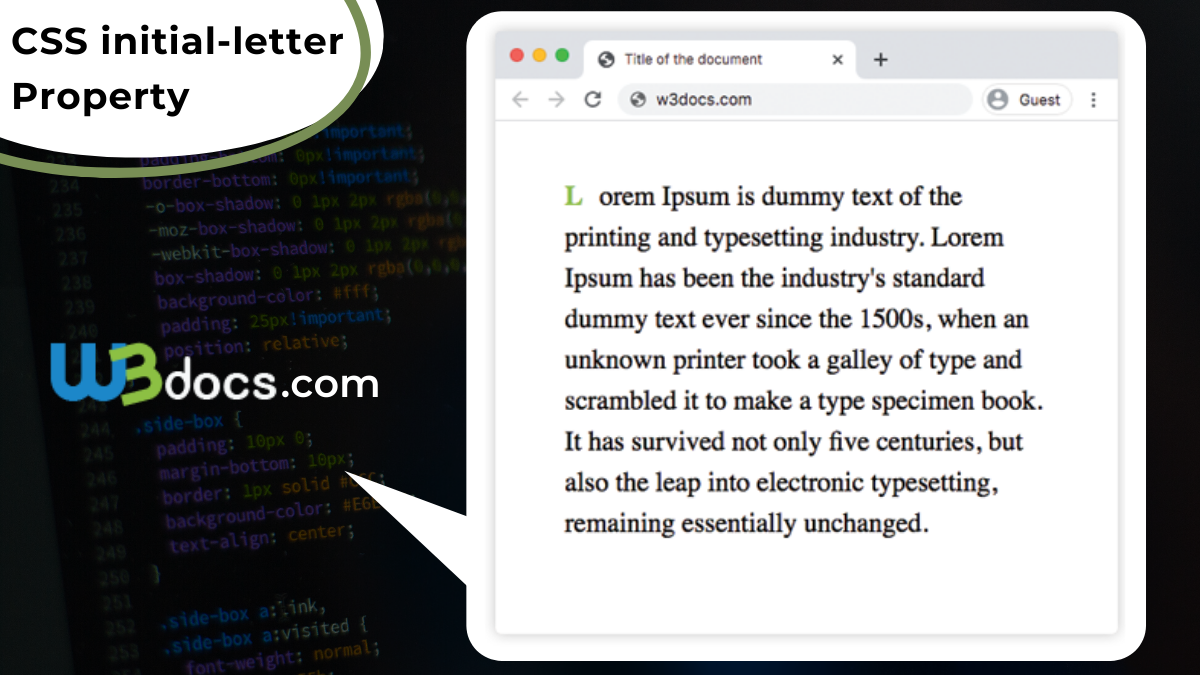 css-initial-letter-property