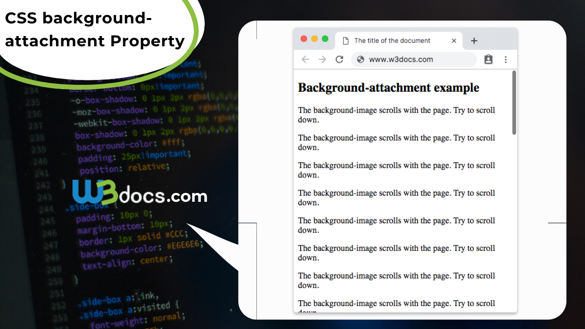 CSS background-attachment Property