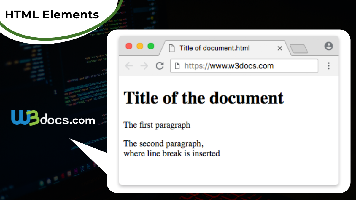 HTML Elements - Free, Online Tutorial | W3Docs