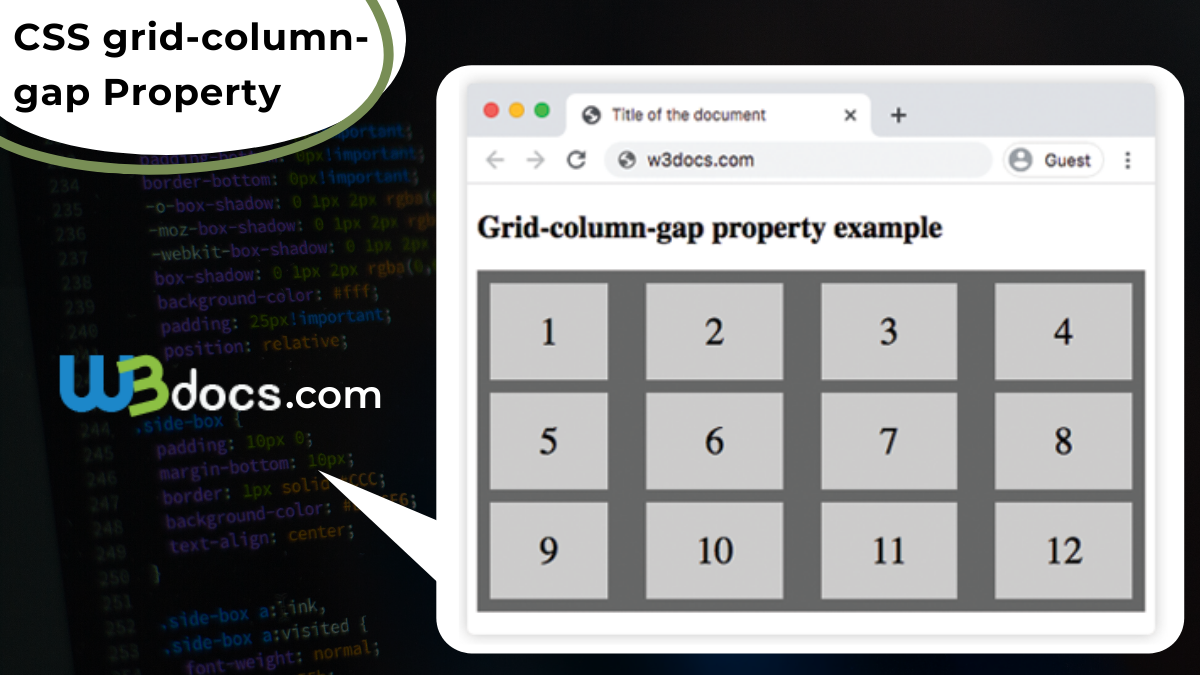 Css Grid Column Gap Property