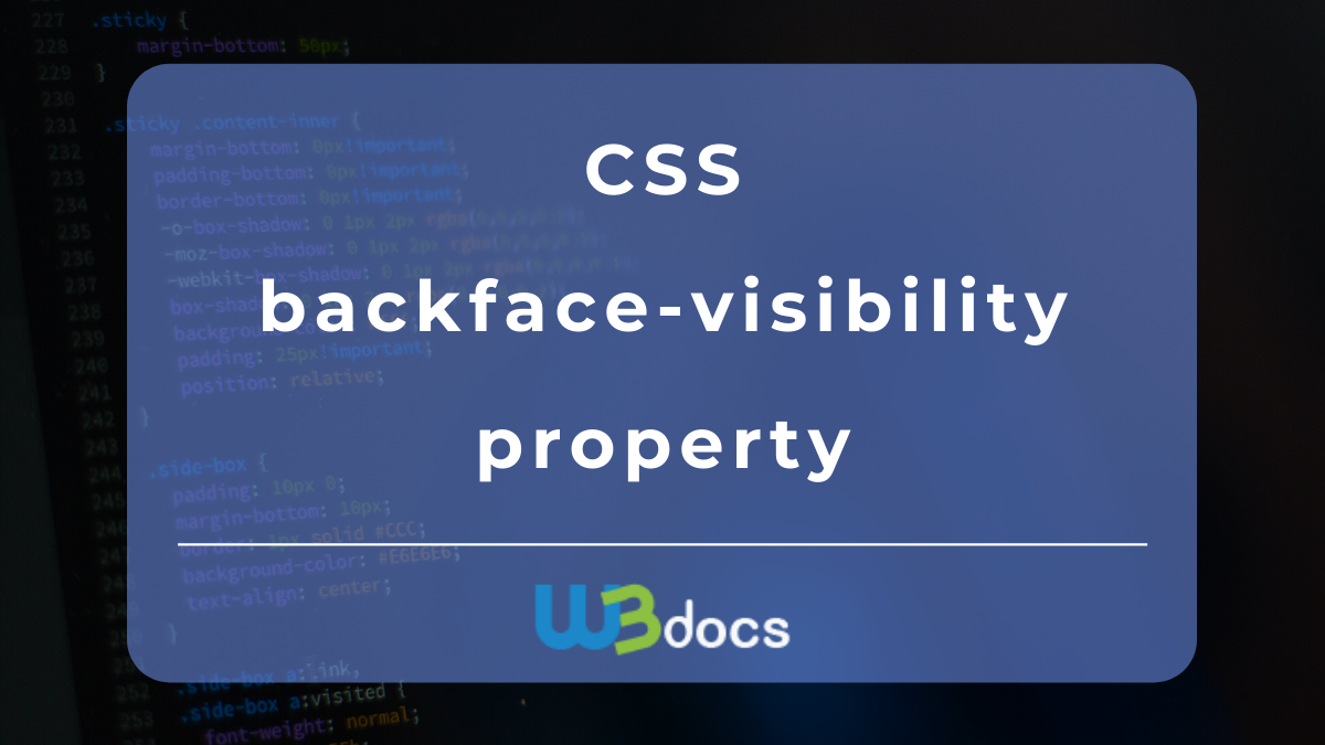 backface visibility