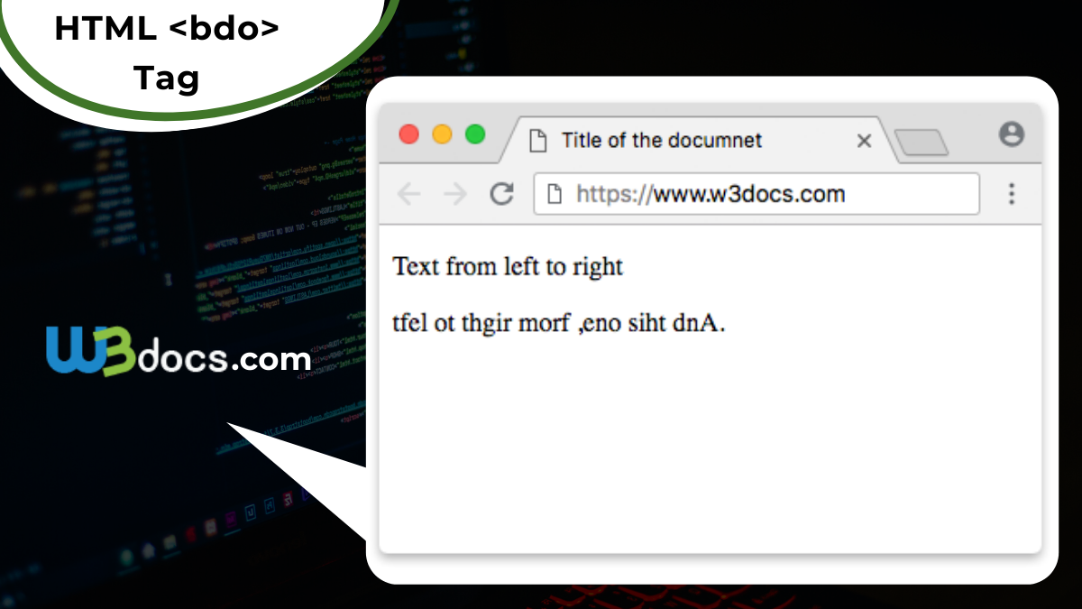 html-bdo-tag-learn-html-w3docs