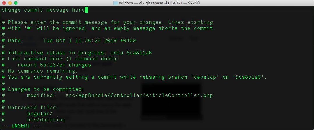 change commit message smartgit