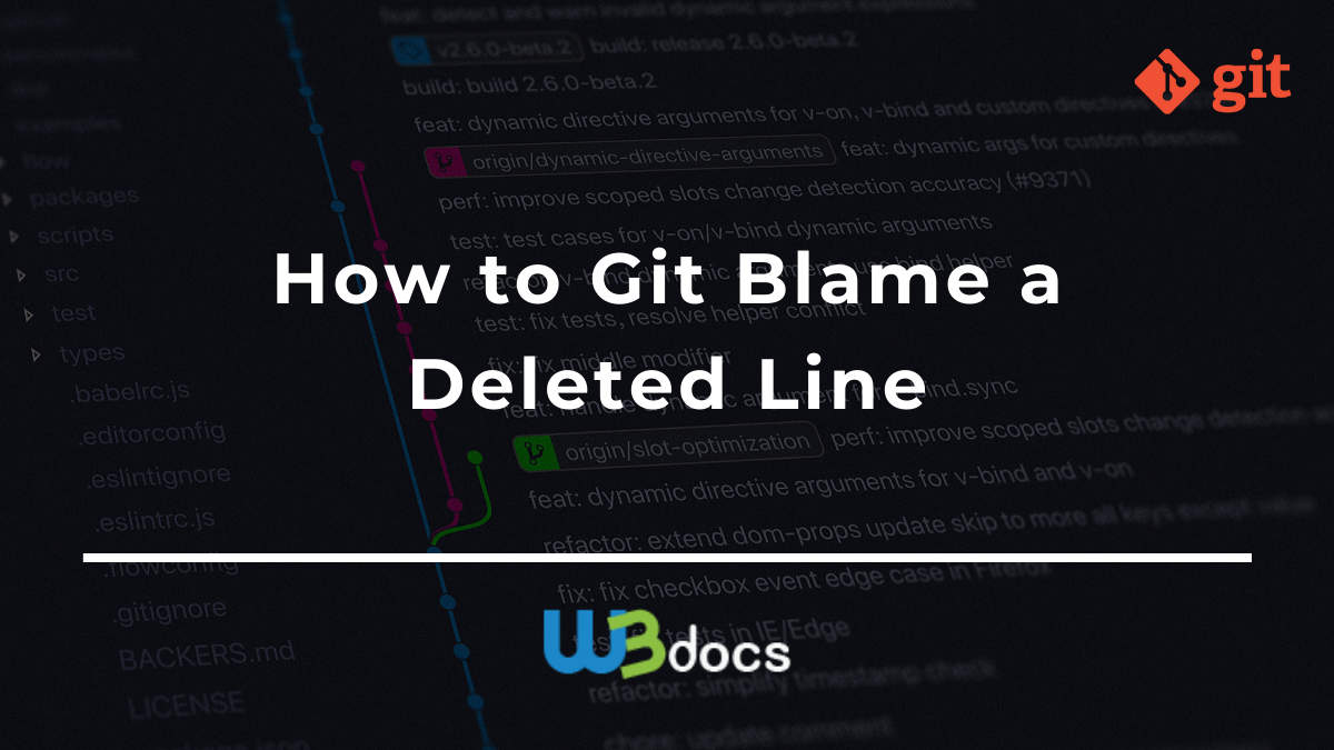 git blame deleted line
