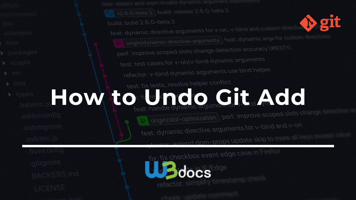  How To Undo Git Add 